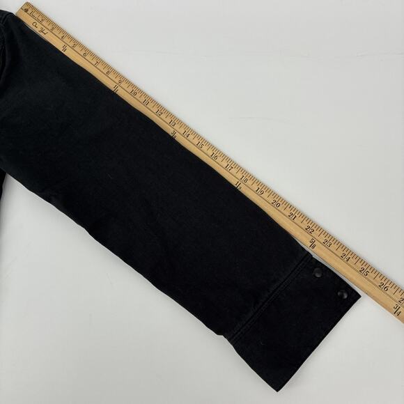 Topo Designs Field Jacket Men Medium Black Snap Button Utility Chore Outdoors - Picture 15 of 16